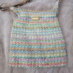 Colorful Woven Shoulder Bag